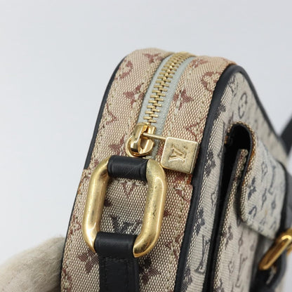 Louis Vuitton Juliette Crossbody Bag Mini Lin, BLUE, CANVAS, Shoulder bag