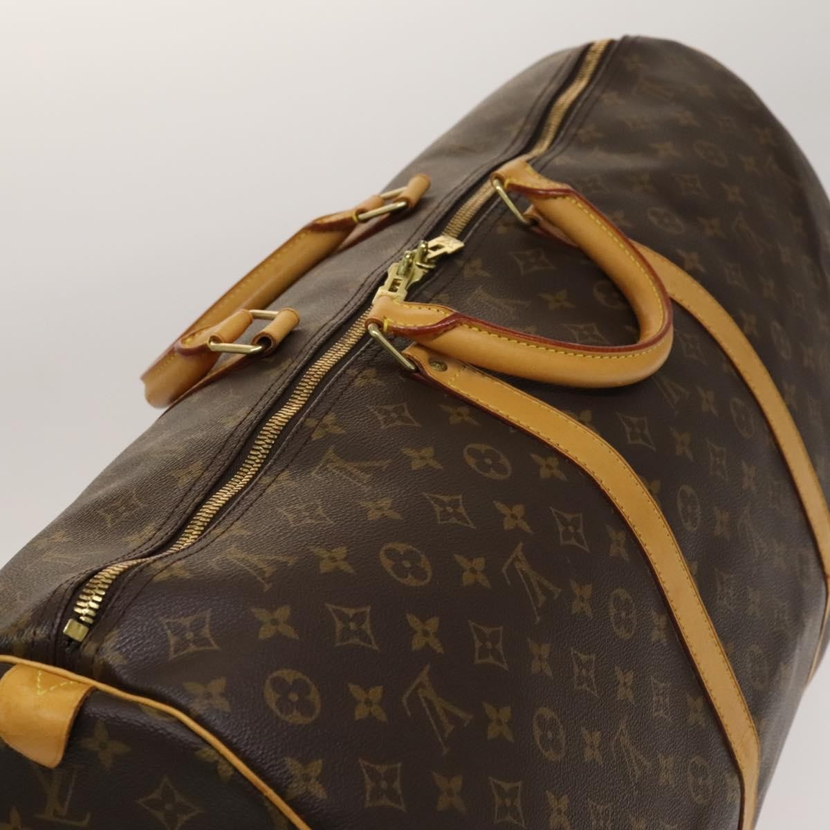 Louis Vuitton Keepall Bag Monogram Canvas, BROWN, CANVAS, Travel bag