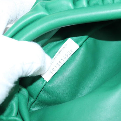 Bottega Veneta The Chain Pouch Leather, GREEN, LEATHER, Clutche & pouche
