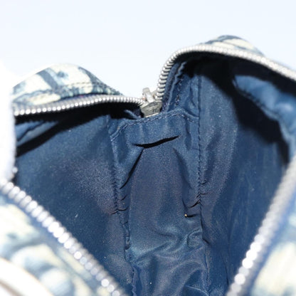 Christian Dior Vintage Trotter Pouch Diorissimo Canvas, NAVY, PVC, Clutche & pouche