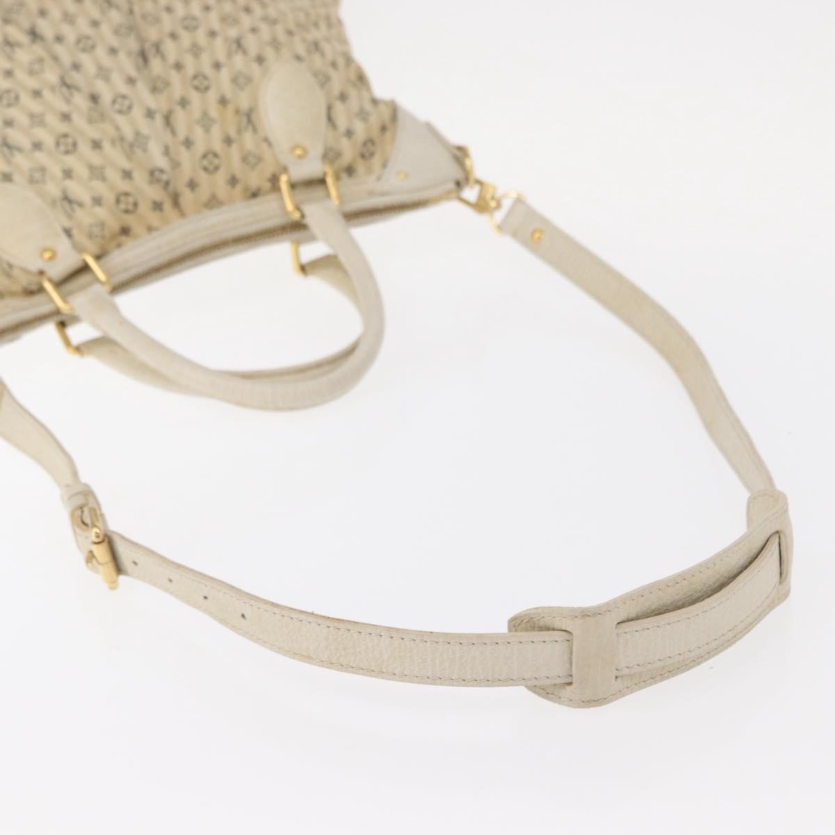 Louis Vuitton Marina Handbag Mini Lin Croisette, BEIGE, CANVAS, Handbag