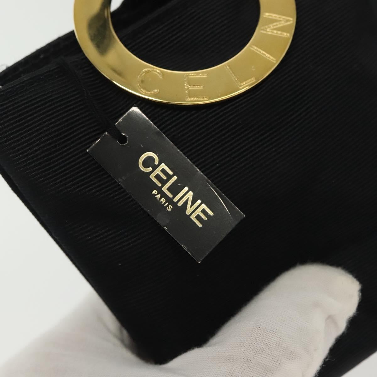 Celine Circle Logo Pouch Nylon, BLACK, NYLON, Clutche & pouche