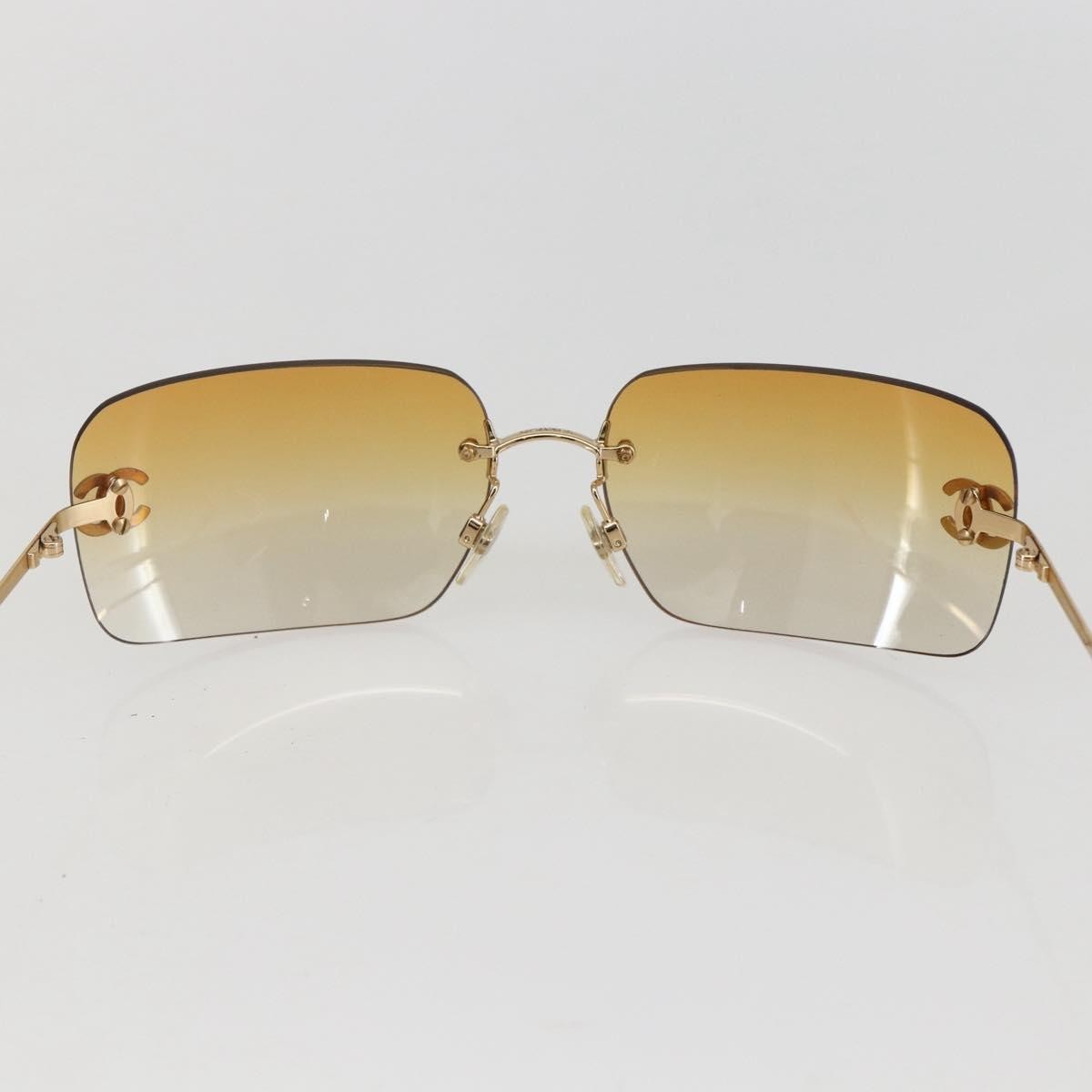 Chanel Logo CC Sunglasses Metal, ORANGE, METAL, Sunglasse