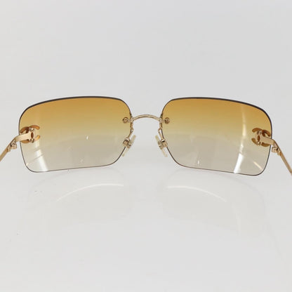 Chanel Logo CC Sunglasses Metal, ORANGE, METAL, Sunglasse