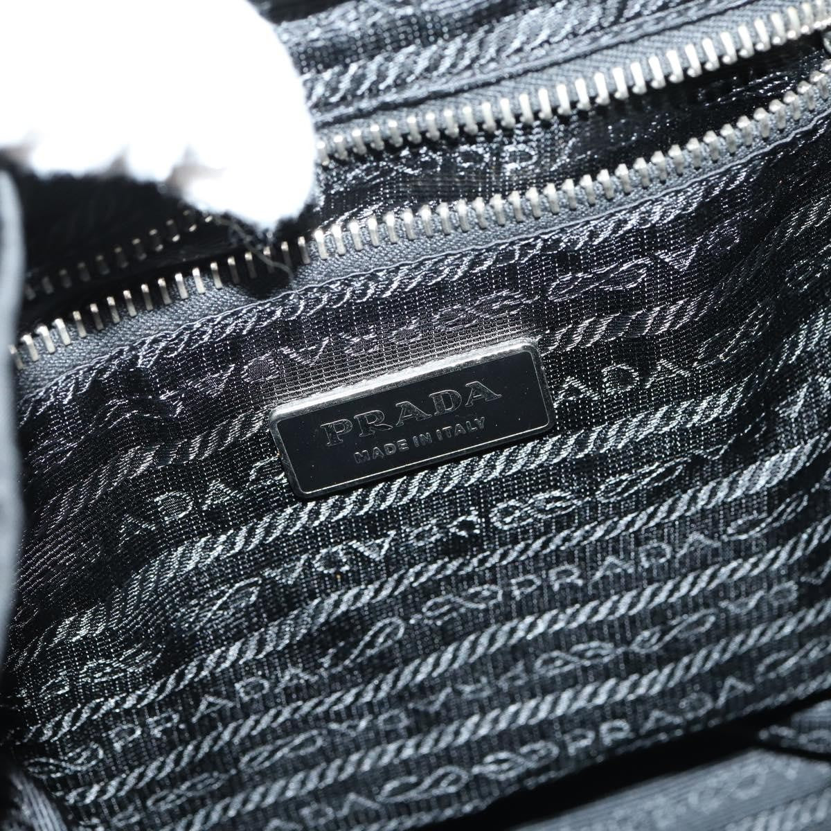 Prada Double Pocket Shoulder Bag Tessuto, BLACK, NYLON, Shoulder bag