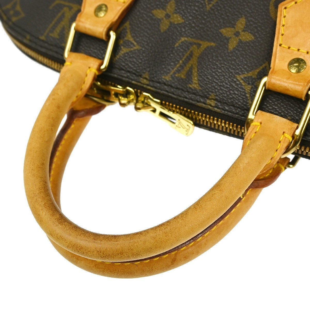 Louis Vuitton Alma Handbag Monogram Canvas, BROWN, CANVAS, Handbag
