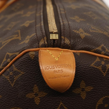 Louis Vuitton Keepall Bag Monogram Canvas, BROWN, CANVAS, Travel bag