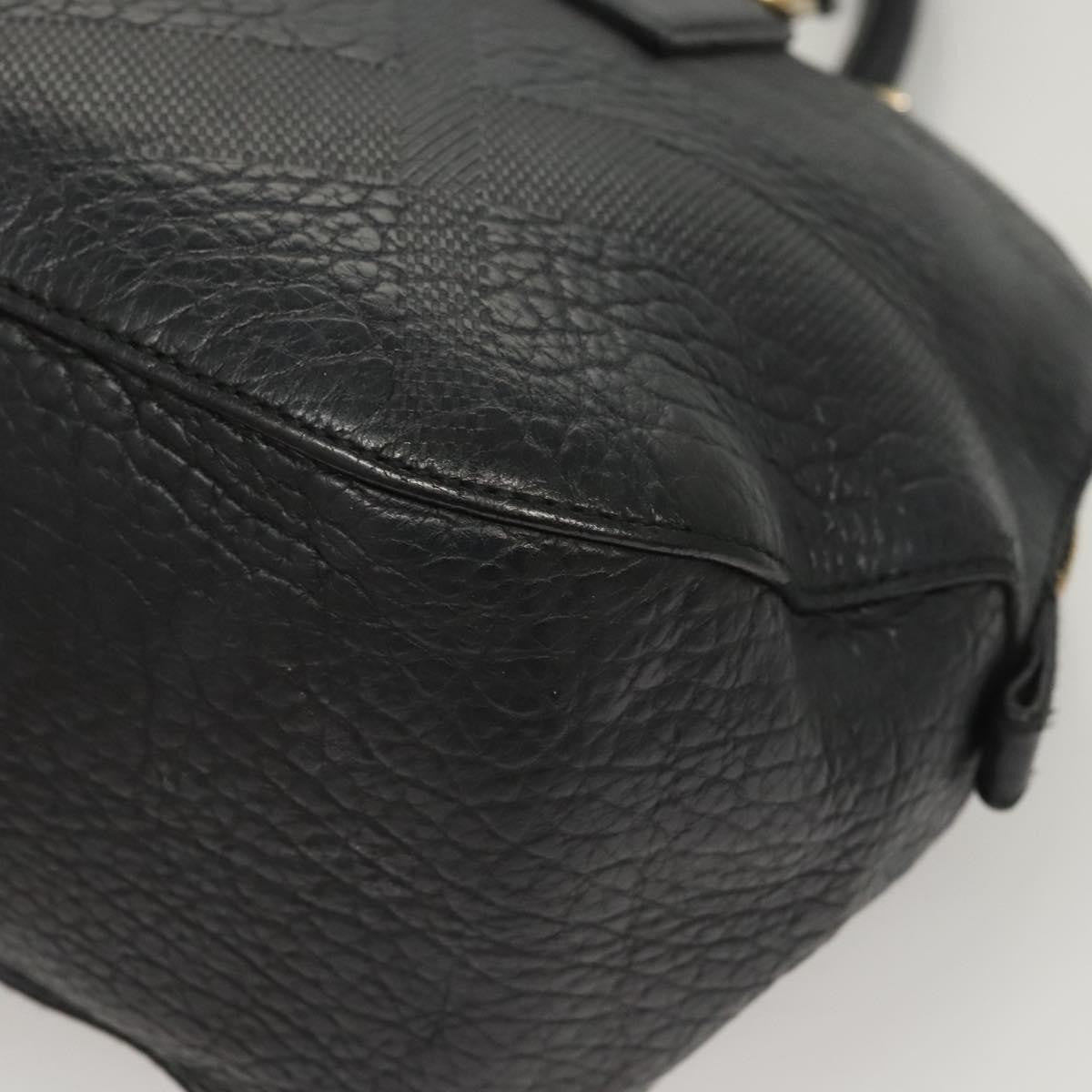 Burberry Orchard Bag Grained Leather, BLACK, LEATHER, Handbag