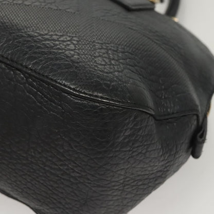 Burberry Orchard Bag Grained Leather, BLACK, LEATHER, Handbag