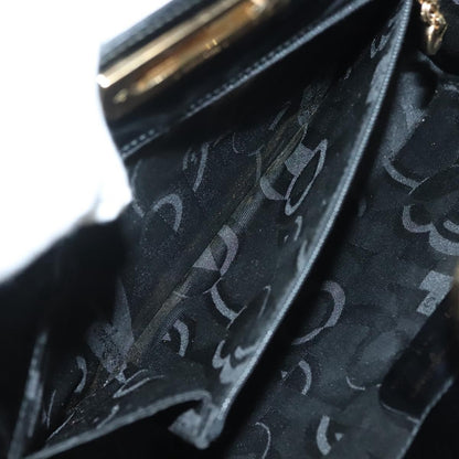 Salvatore Ferragamo Gancini Shoulder Bag Patent Leather, BLACK, PATENT_LEATHER, Shoulder bag