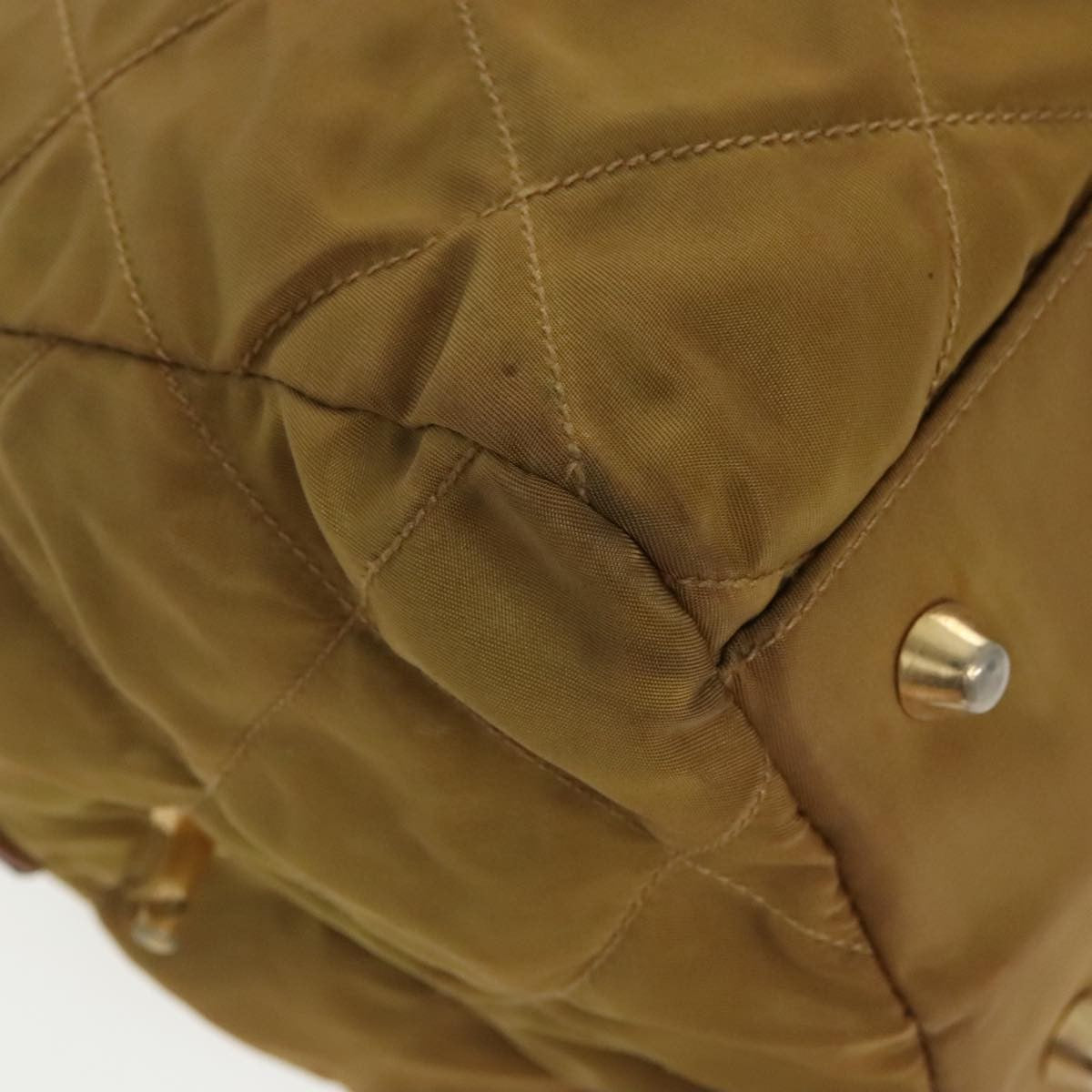 Prada Chain Shoulder Bag Tessuto, BEIGE, NYLON, Shoulder bag