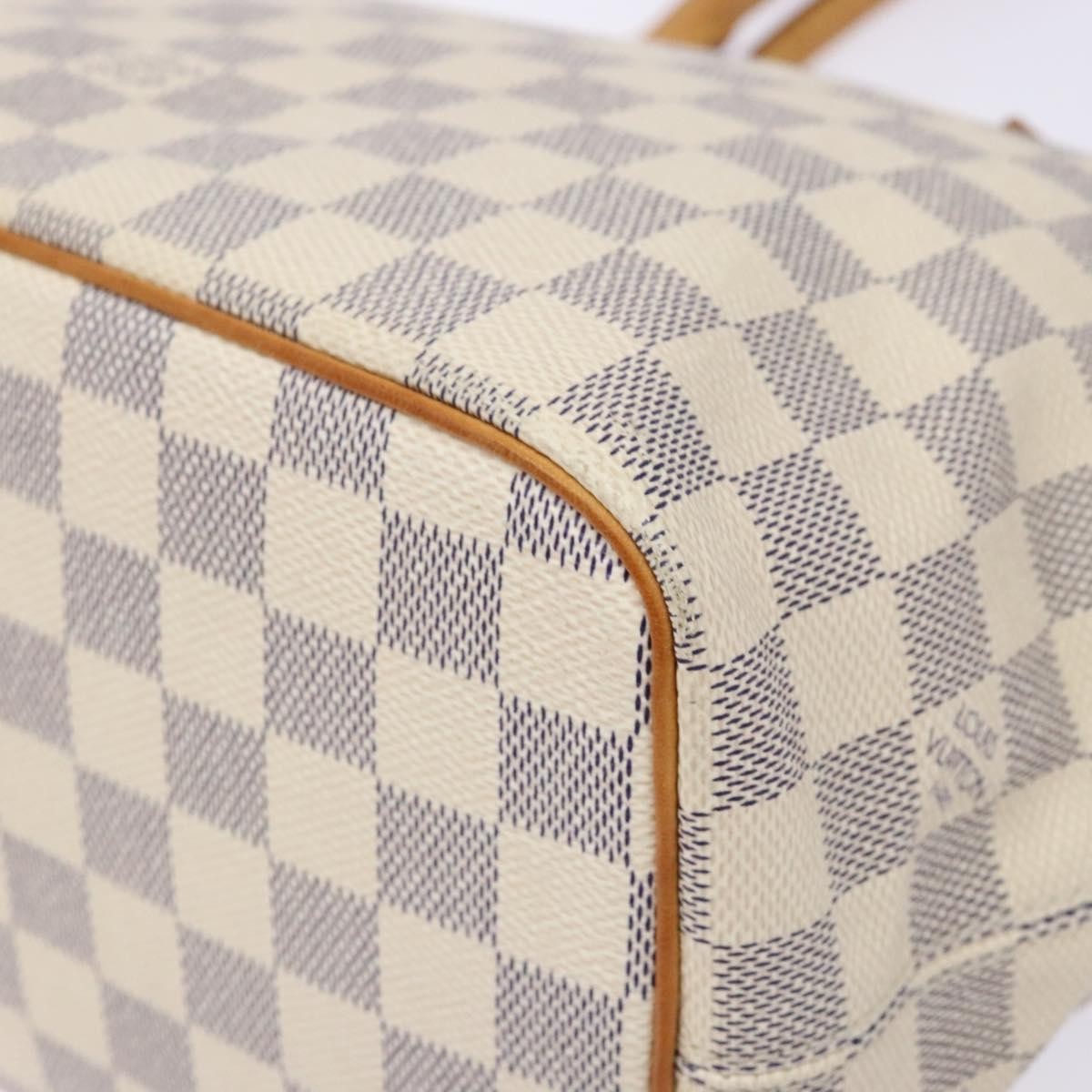 Louis Vuitton Saleya Handbag Damier, WHITE, CANVAS, Tote bag