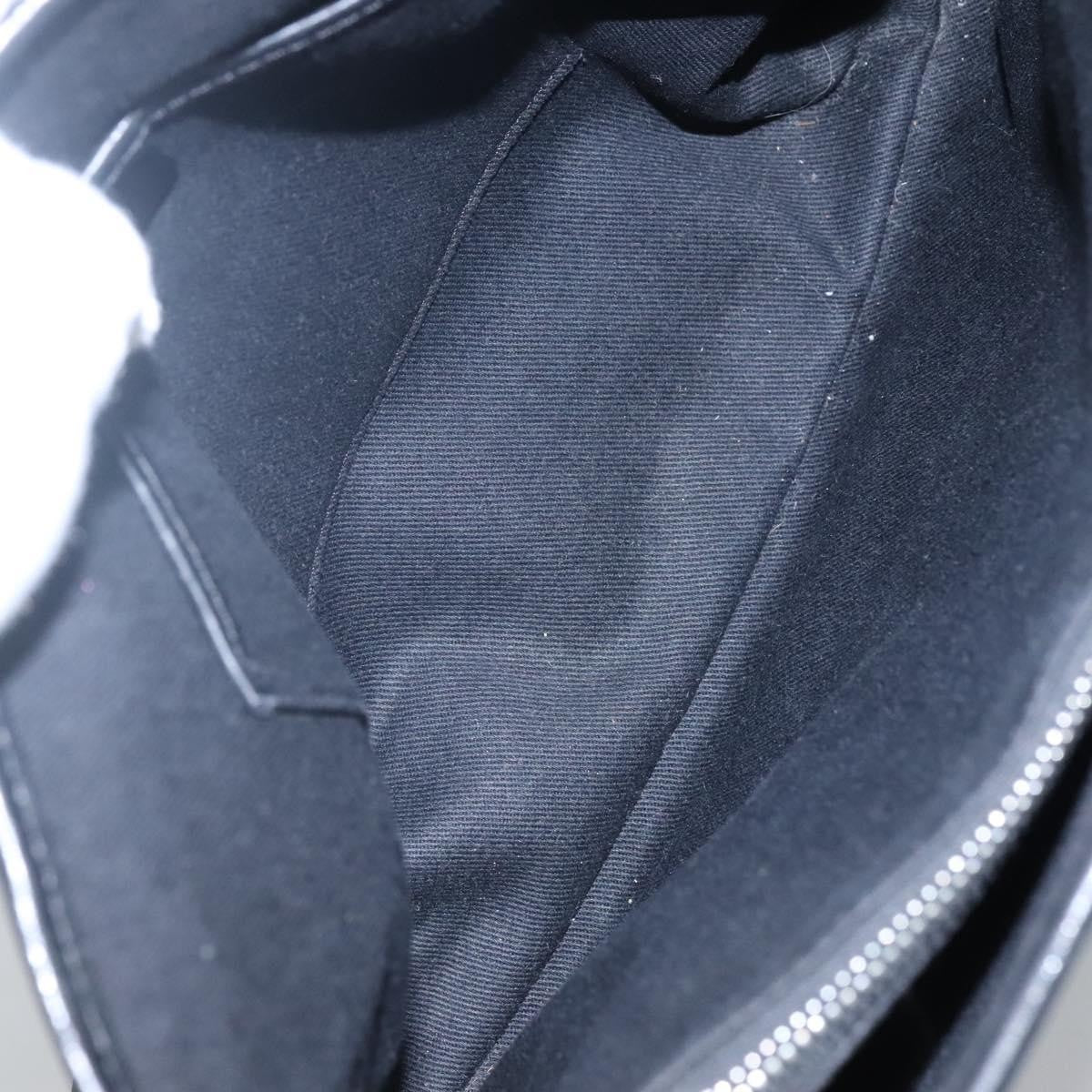 Celine Macadam Handbag Macadam with leather, BLACK, CANVAS, Handbag