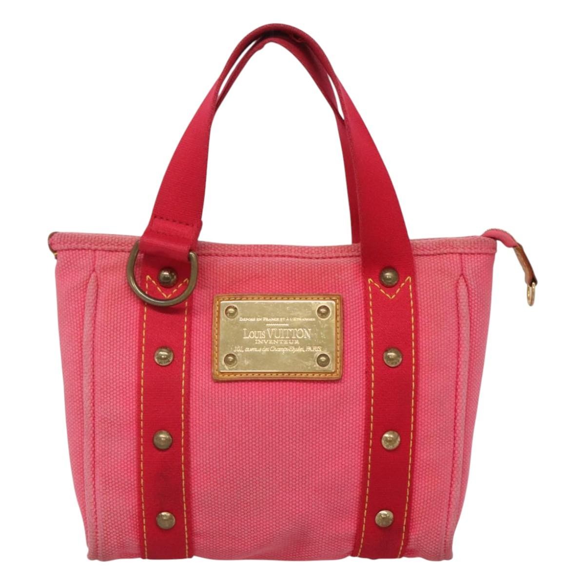 Louis Vuitton Antigua Tote Canvas, PINK, CANVAS, Tote bag