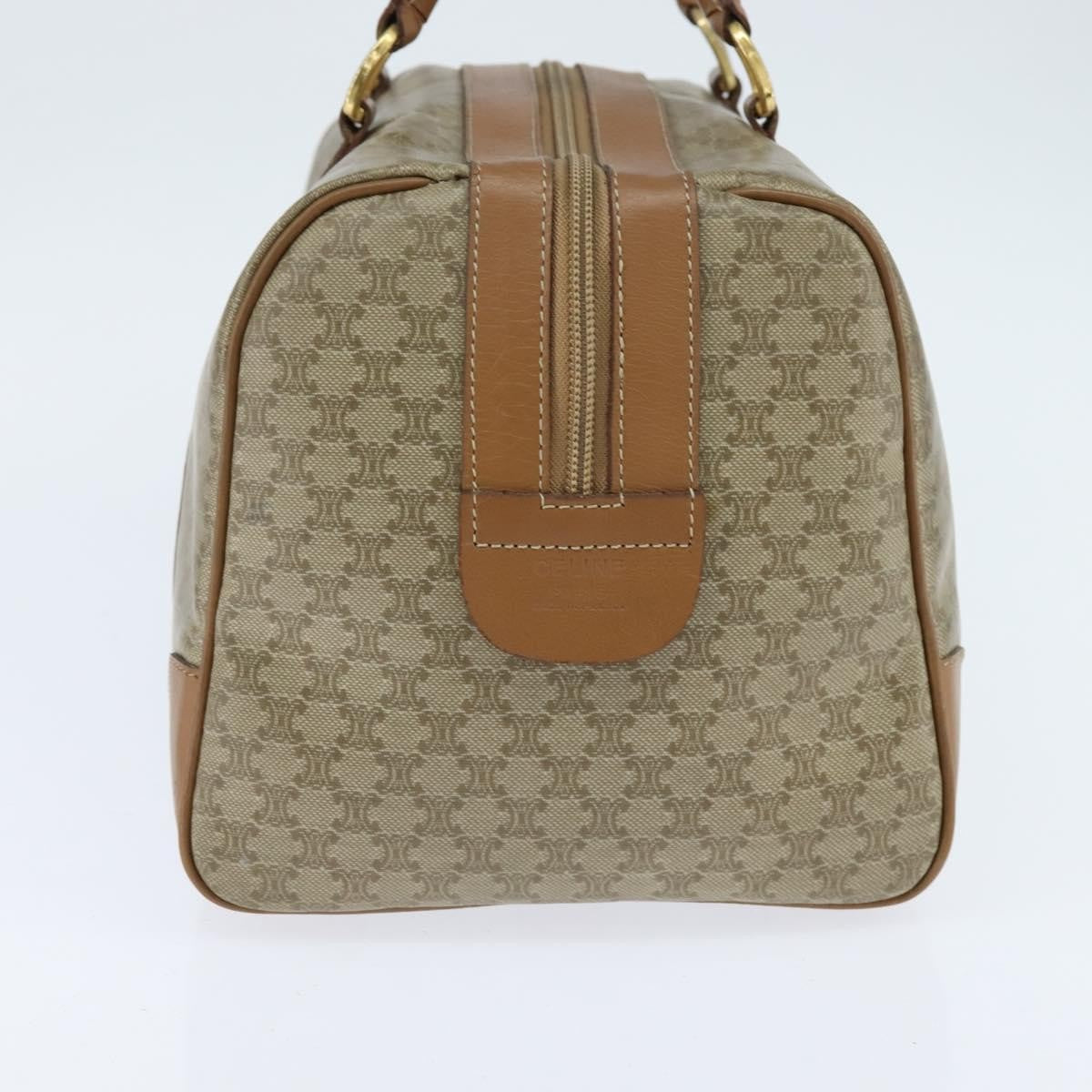 Celine Vintage Macadam Boston bag Canvas, BEIGE, CANVAS, Travel bag