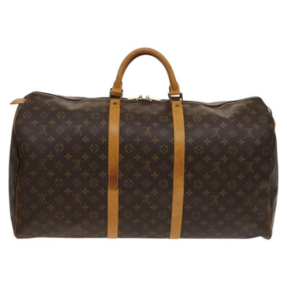 Louis Vuitton Keepall Bag Monogram Canvas, BROWN, CANVAS, Travel bag