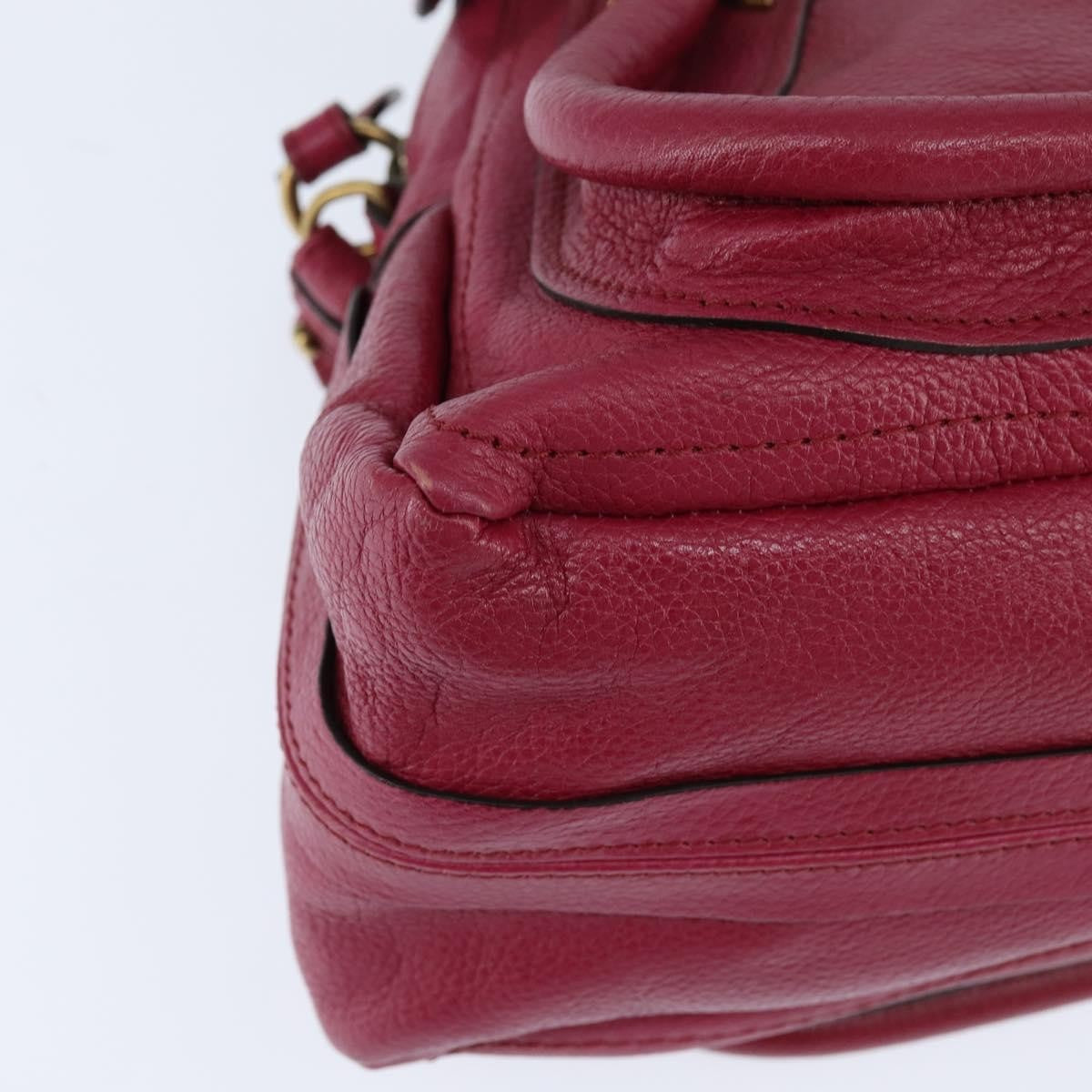 Chloe Paraty Top Handle Bag Leather, PINK, LEATHER, Handbag
