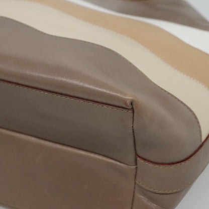 Celine Shoulder Bag Leather, BROWN, LEATHER, Shoulder bag