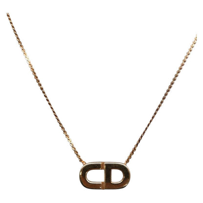 Christian Dior CD Logo necklace Metal, GOLD, METAL, Necklace