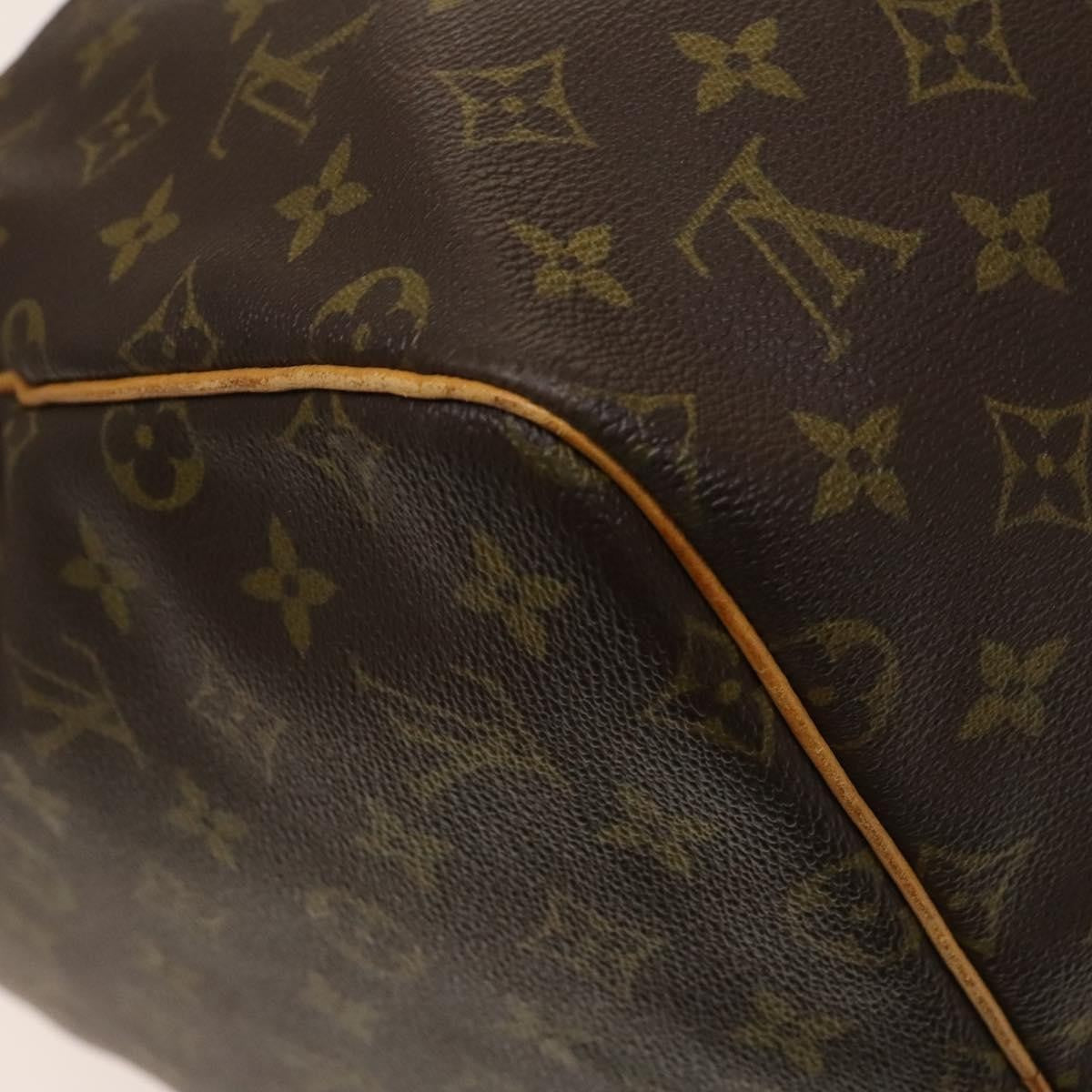 Louis Vuitton Keepall Bag Monogram Canvas, BROWN, CANVAS, Travel bag