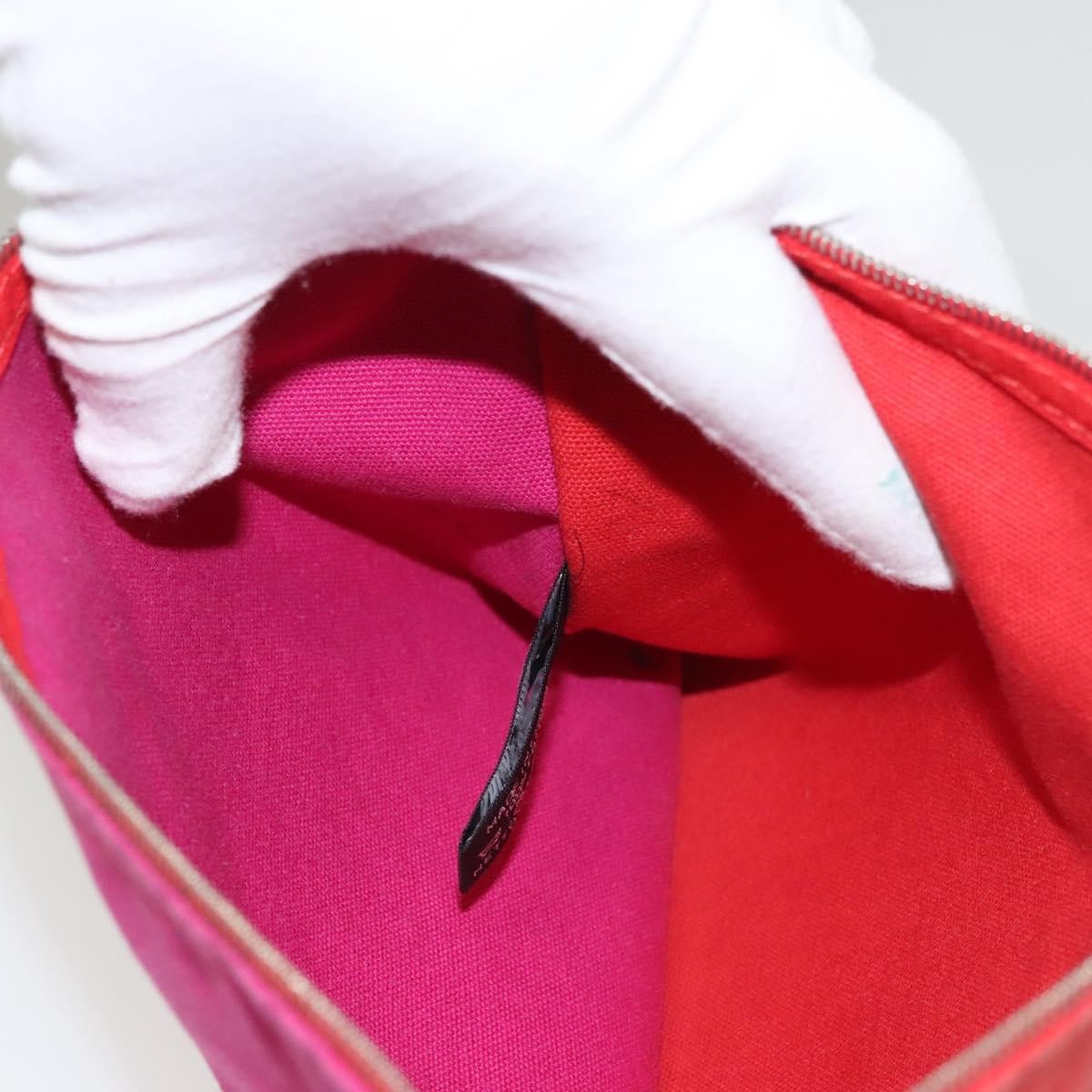 Hermes Bora Bora Pouch Toile, PINK, CANVAS, Clutche & pouche