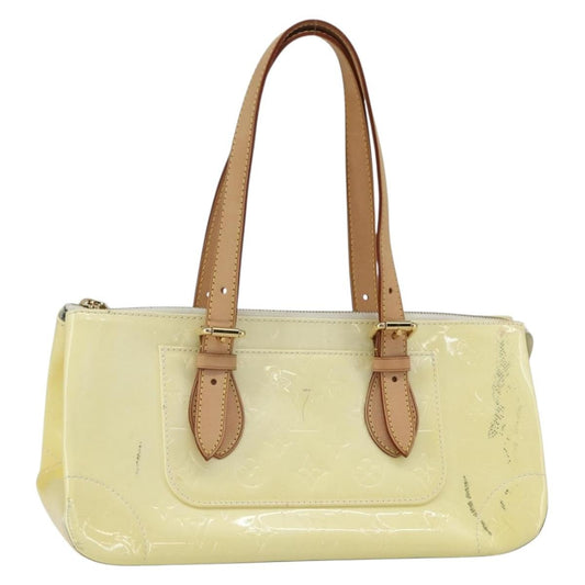 Louis Vuitton Rosewood Avenue Handbag Monogram Vernis, YELLOW, PATENT_LEATHER, Handbag