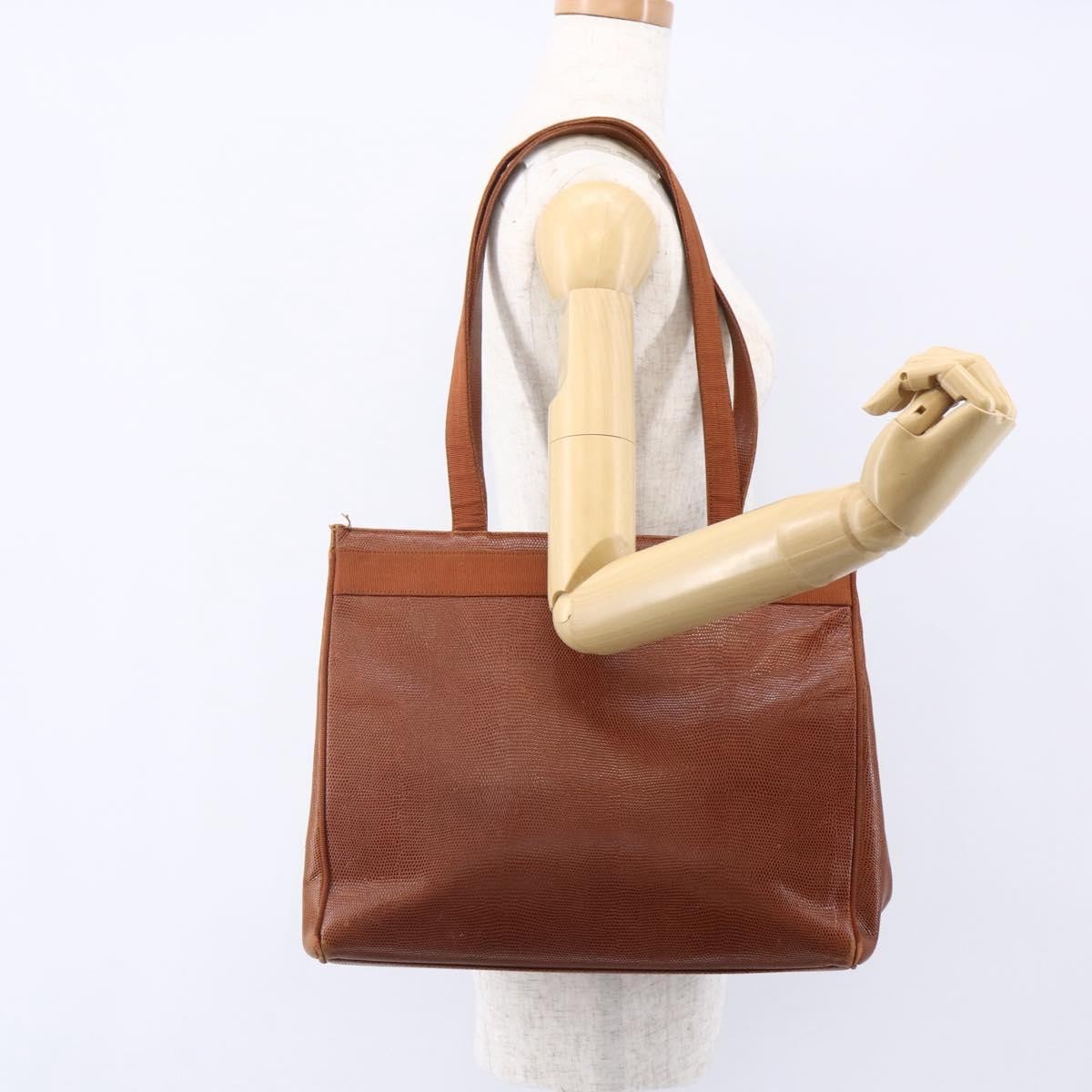 Salvatore Ferragamo Vala tote Leather, BROWN, LEATHER, Tote bag