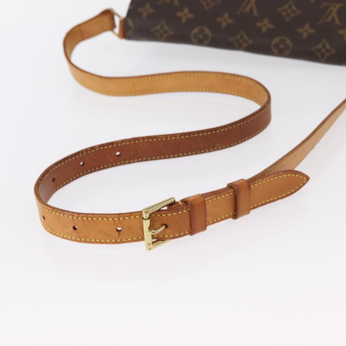 Louis Vuitton Musette Salsa Handbag Monogram Canvas, BROWN, CANVAS, Shoulder bag