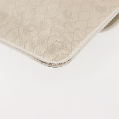 Christian Dior Vintage honeycomb clutch Canvas, WHITE, CANVAS, Clutche & pouche