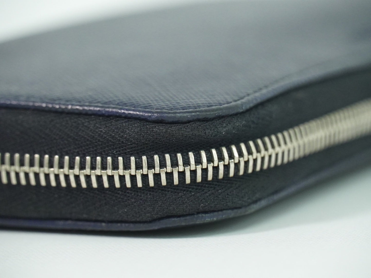 Prada Saffiano Wallet Leather, NAVY, LEATHER, Wallets