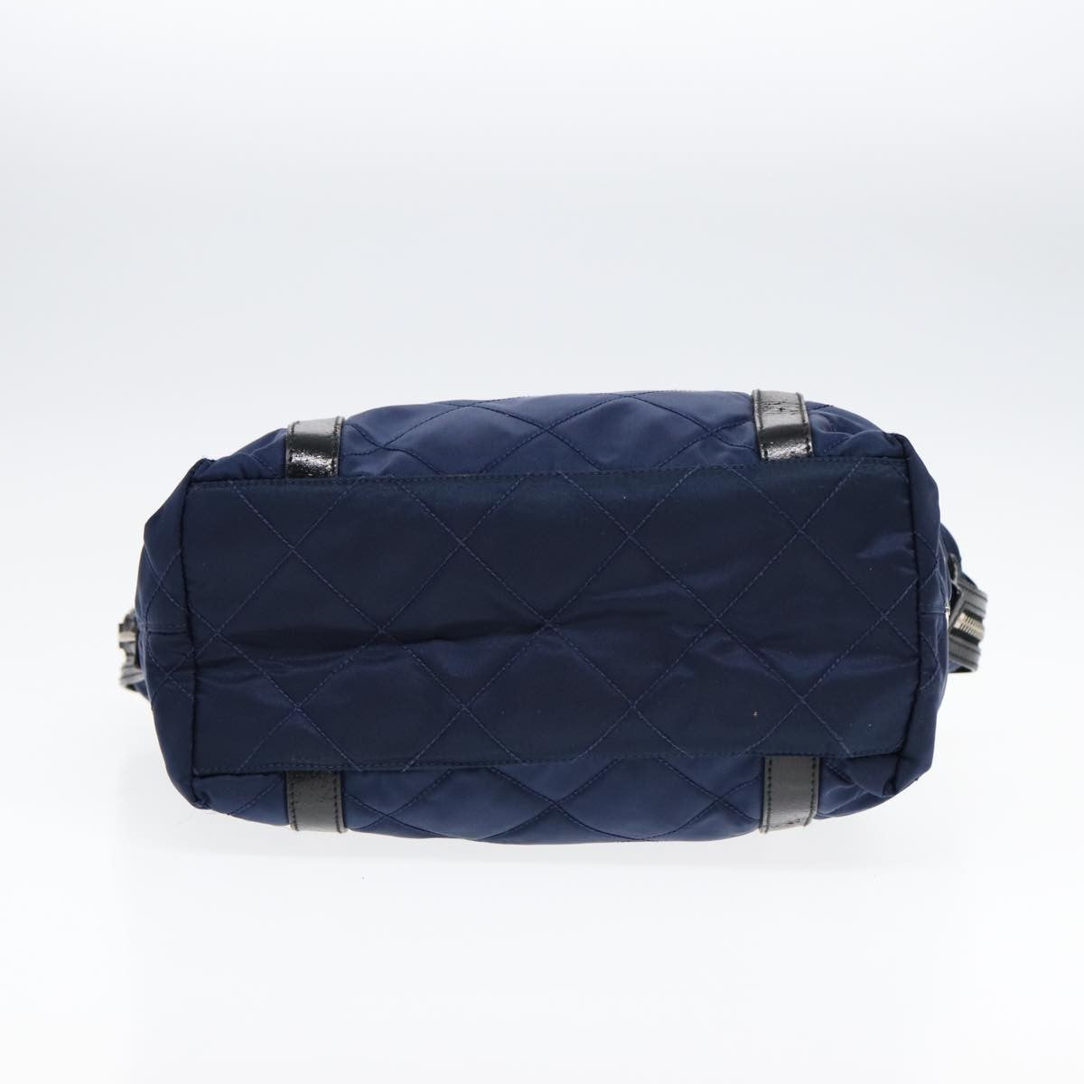 Prada Vintage Shoulder Bag Quilted Tessuto, NAVY, NYLON, Shoulder bag