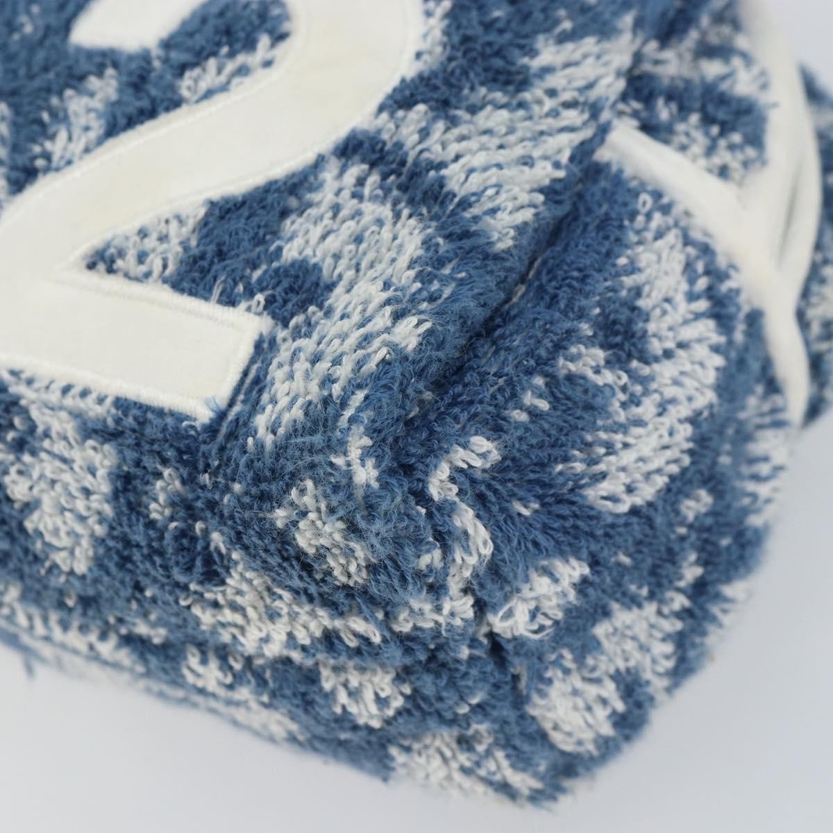 Christian Dior Vintage Trotter Handbag Canvas, BLUE, CANVAS, Handbag