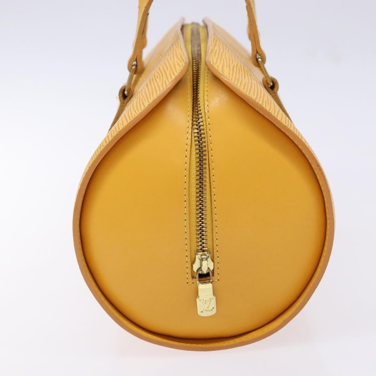 Louis Vuitton Soufflot Handbag Epi Leather, YELLOW, LEATHER, Handbag
