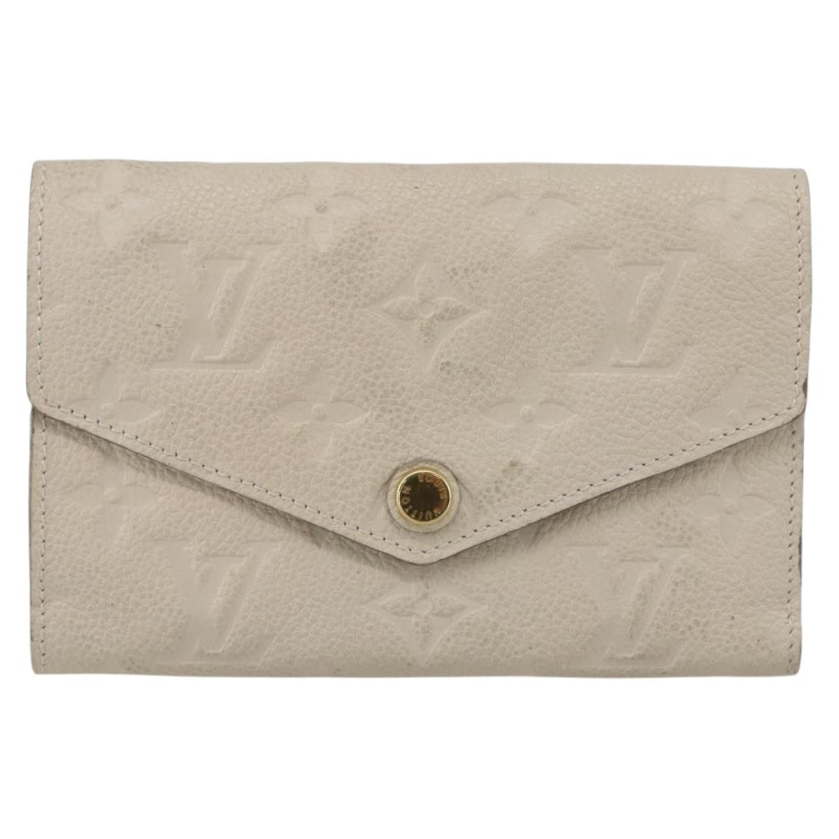 Louis Vuitton Zoe Wallet Monogram Empreinte Leather, BEIGE, LEATHER, Wallets