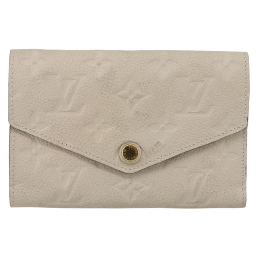 Louis Vuitton Zoe Wallet Monogram Empreinte Leather, BEIGE, LEATHER, Wallets