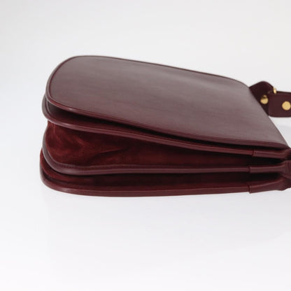 cartier Must de Cartier Shoulder Bag Leather, BURGUNDY, LEATHER, Shoulder bag