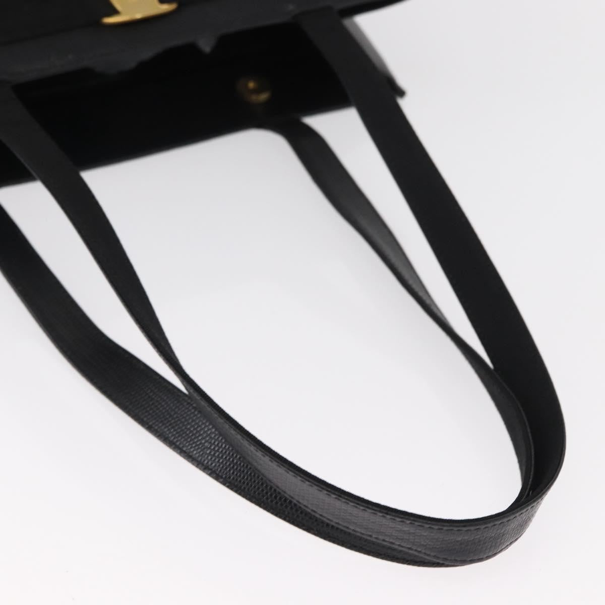 Salvatore Ferragamo Vala tote Leather, BLACK, LEATHER, Tote bag