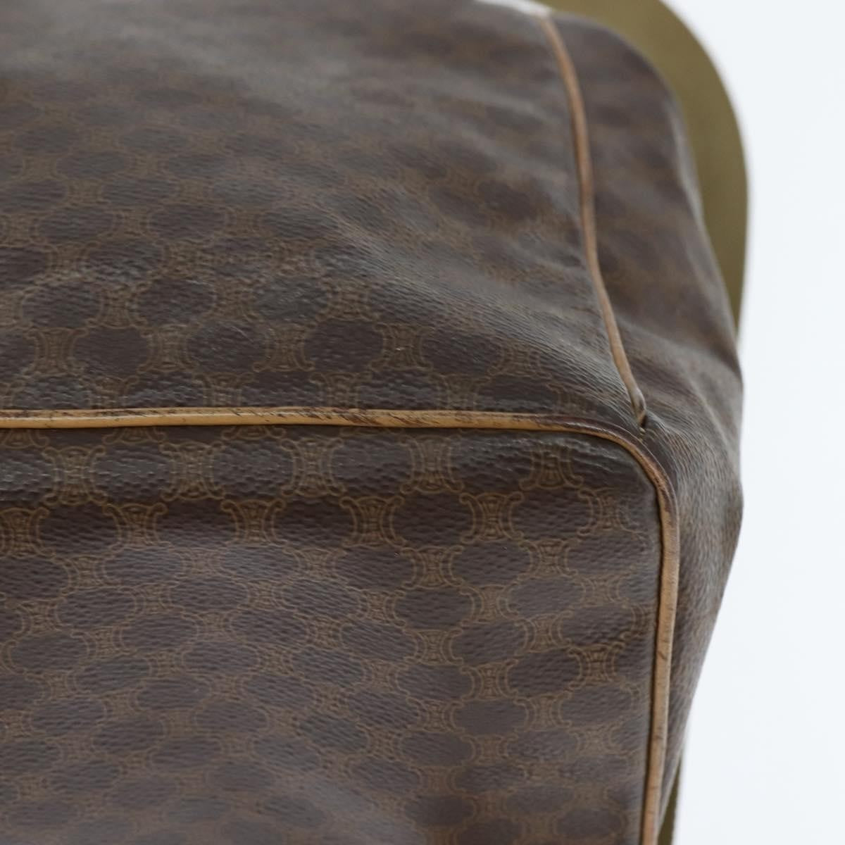 Celine Vintage Backpack Macadam Canvas, BROWN, CANVAS, Backpack