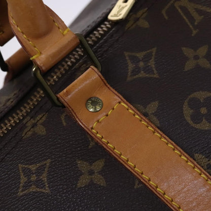 Louis Vuitton Keepall Bag Monogram Canvas, BROWN, CANVAS, Travel bag