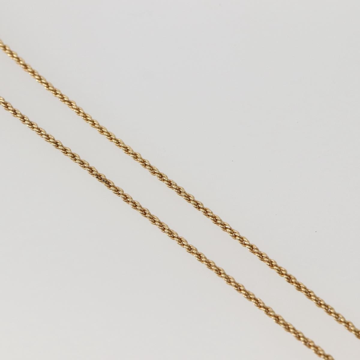 Christian Dior CD Pendant Necklace Metal, GOLD, METAL, Necklace