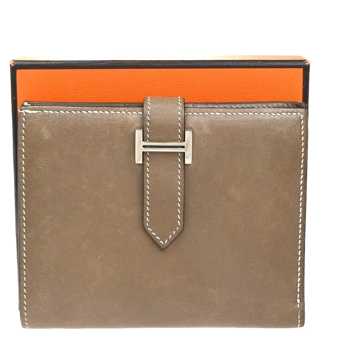 Hermes Bearn Coin Wallet Epsom, Brown, Leather, Wallet