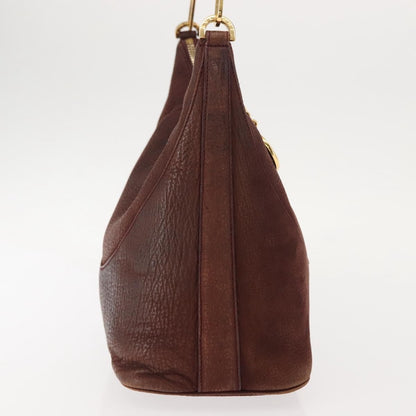 Bvlgari Medallion Frame Shoulder Bag Leather, BROWN, LEATHER, Shoulder bag