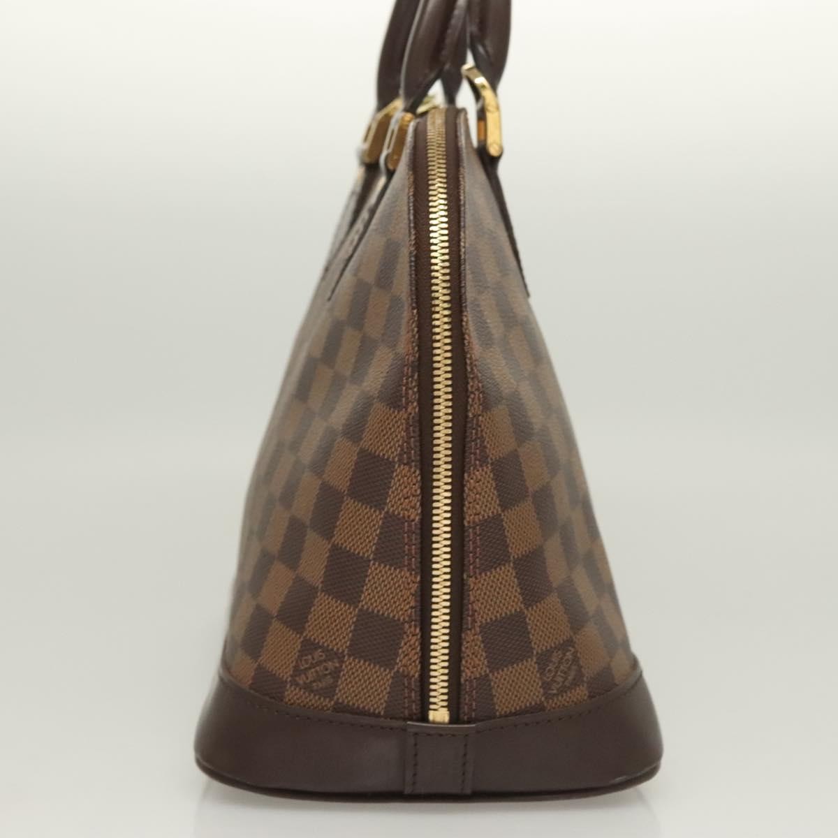 Louis Vuitton Alma Handbag Damier, BROWN, CANVAS, Handbag