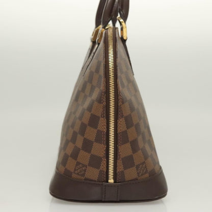 Louis Vuitton Alma Handbag Damier, BROWN, CANVAS, Handbag