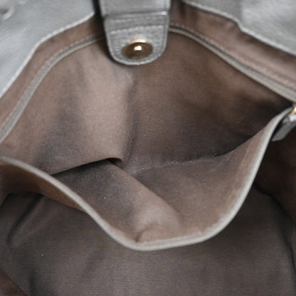 Gucci Bamboo Tassel Tote Leather, GRAY, LEATHER, Tote bag