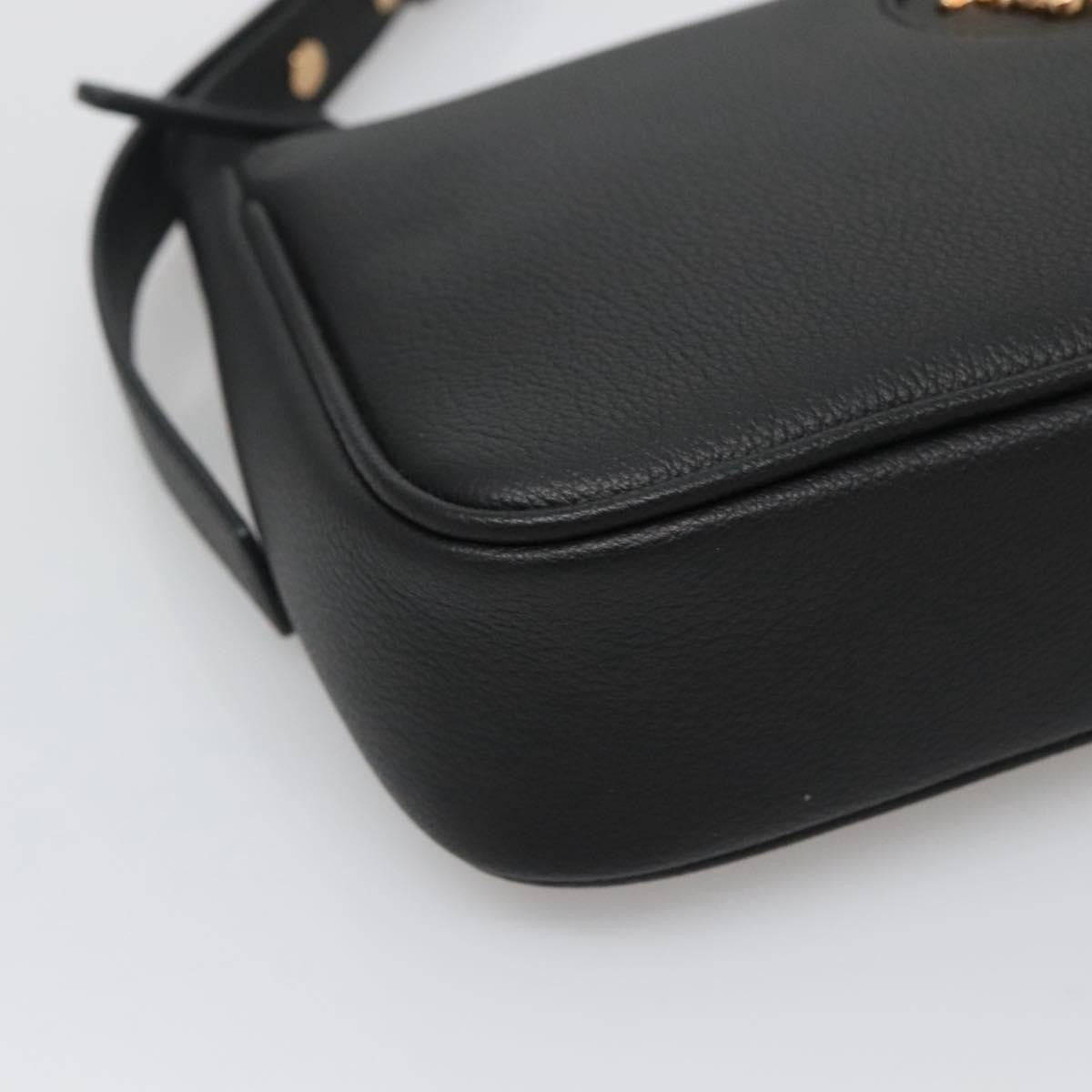 Versace Medusa Shoulder Bag Leather, BLACK, LEATHER, Shoulder bag