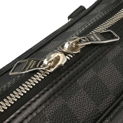 Louis Vuitton Jorn Briefcase Damier Graphite, BLACK, CANVAS, Briefcase
