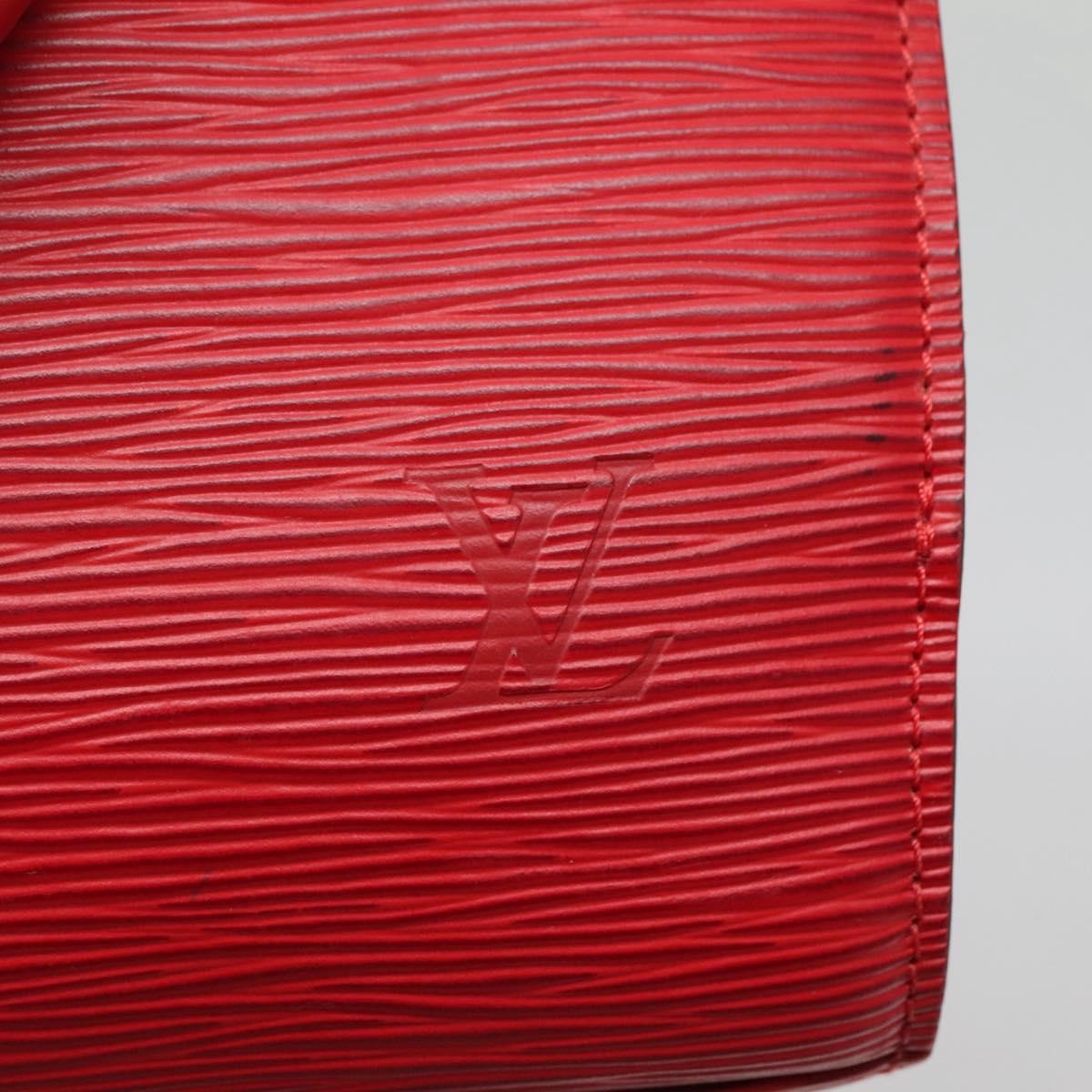 Louis Vuitton Pont Neuf Handbag Epi Leather, RED, LEATHER, Handbag