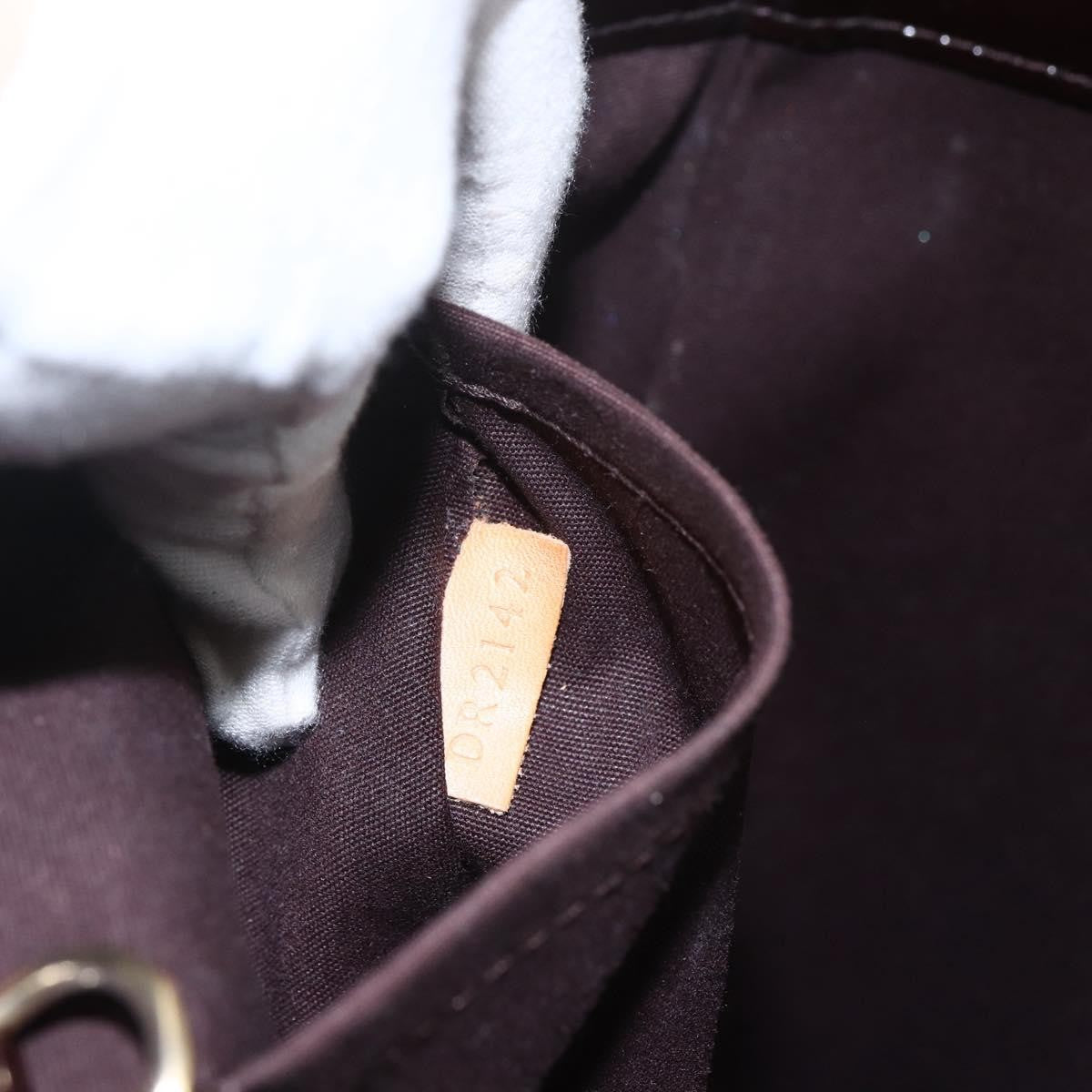 Louis Vuitton Avalon Handbag Monogram Vernis, PURPLE, PATENT_LEATHER, Handbag