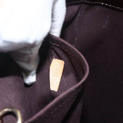 Louis Vuitton Avalon Handbag Monogram Vernis, PURPLE, PATENT_LEATHER, Handbag